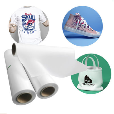 DTF Transfer Film Roll 60cm*100m Double Sided Matte Clear PreTreat PET Heat Transfer Paper Cold and Hot Peel