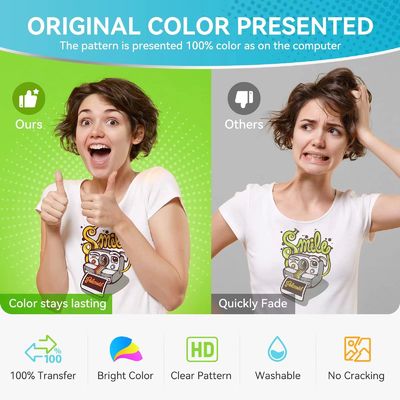 13inch  33 cm DTF Clear PET Heat Transfer Paper Cold &amp; Hot Peel DTF Transfer Paper for  All DTF Printers &amp; Material