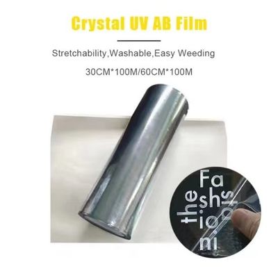 Gold Silver UV DTF Transfer Film White Transparent Ab Pet Film  For Mobile Phone Cases