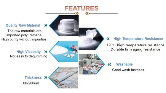 Textile Heat Transfer Black DTF Powder Adhesive Hot Melt DTF White Powder