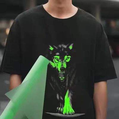 60cm DTF Glow in the Dark Transfer Paper Film A3 Heat Transfer Film for PET Film Transfer for Clothing Application