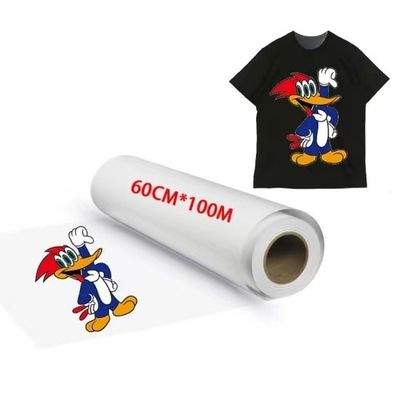 30cm*100m 75U Release Pet Film Roll Double-sided Cold Peel Hot Peel Heat transparent Film 30cm for T-shirt DTF