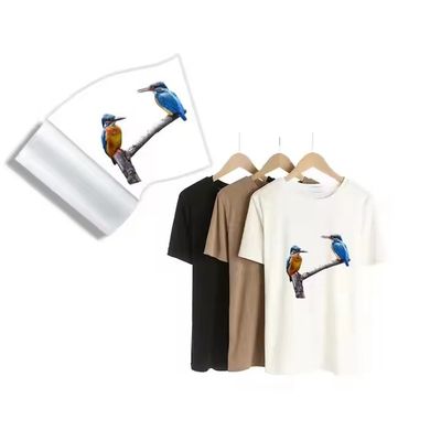 PET Heat Transfer Film  For L1800 805 1390 XP600 3200 4720 DX5 75mic 60cm*100m white ink printing film for garment