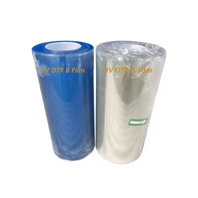 Cold Hot Peel Ab A3 UV DTF Pet Film Roll Transparent DTF Transfer Film 60cm Custom