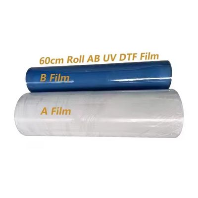 60cm DTF UV Pet Film Roll Sheet UV DTF Cup Wrap Digital printing Ab Film