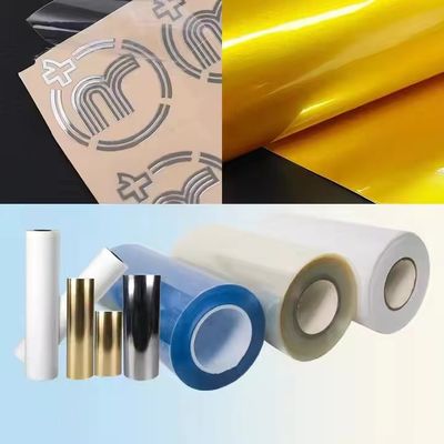 Crystal UV Film Ab Pet Film Transfer Paper For Paperboard / Metal / Leather