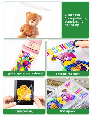 Uvdtf Transfers UV Film Treated Plastic Fabric Supplier Ab UV Dtf Printer Film Sticker Pearl Metallic Pet Dtf Film