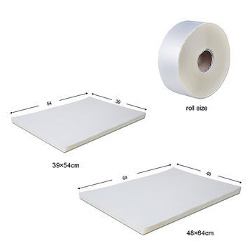 48*64cm Water Based Ink PET Offset Printing Film Chemical Resistance 75mic PET release film