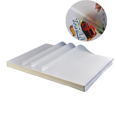 Water based Ink glossy 75mic PET Cold / Hot Peeling Offset Printing Film