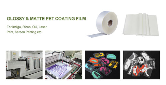 48*64cm Water Based Ink PET Offset Printing Film Chemical Resistance 75mic PET release film