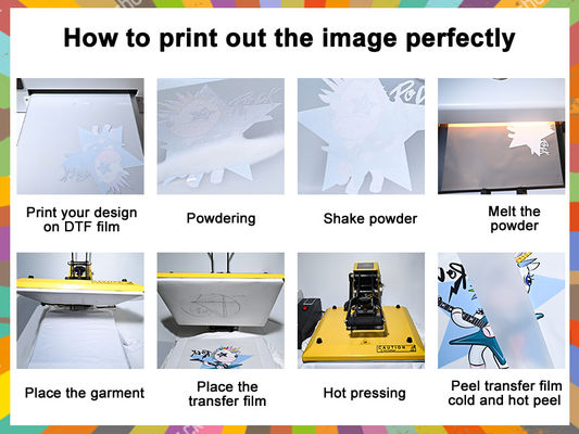 30cm*100m Tearing Hot 75mic DTF Transfer Paper with Elasticity for Cold / Hot Peel
