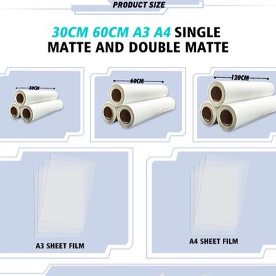 75 Micron 60cm*100m Stretchable DTF Film for Digital Printing