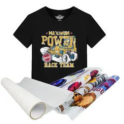 33cm*100m 75 Micron Ultra Stretchable DTF transfer film for DTF Digital Printing