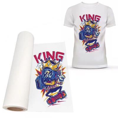 75 Micron 60cm*100m Printing White Ink Printing Film For Various Fabrics