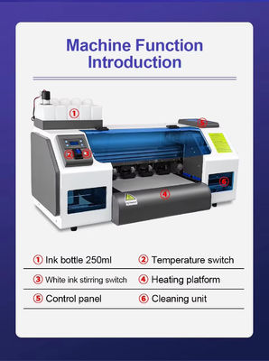 6Pass 4m/h DTF Printer With Powder Shaker And Maintop 6.1 Software