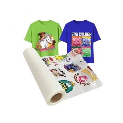 Double Single Side DTF Pet Film 30CM 33CM 60CM 60CM*100M Roll Heat Transfer 75Micron Hot Cold Peel