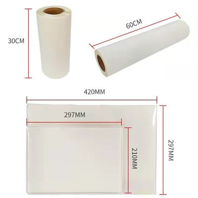 DTF Film Hot Peel Double Matte 30cm*100m  Instant Peel white ink printing film
