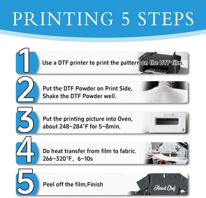 75 Microns Digital Printing Dtf Film Direct To Film with Cold or Hot or Instant Tearing