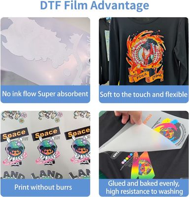 A4 DTF transfer film Glossy/Matte 130-150 Celsius Transfer Temperature For DTF Ink