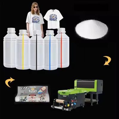 Printing 1000ml white ink Cyan Ink Direct to Film with Opacity and Definition