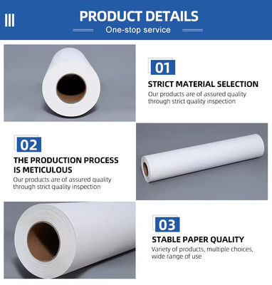 40gsm 60cm*800m Sublimation Paper Roll For Polyester Fabric With Digital Printing Ink