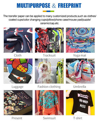 Durable Heat Resistance 70GSM 64 Inch Transfer Paper For Sublimation Printing