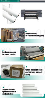 71 Inch Sublimation Printing Material Paper For Stretchable Fabric 100GSM