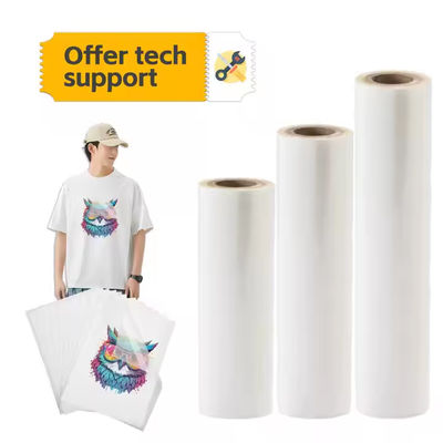 60cm Cold/Hot/Instant Tearing DTF Film with 130-150 Celsius Transfer Temperature