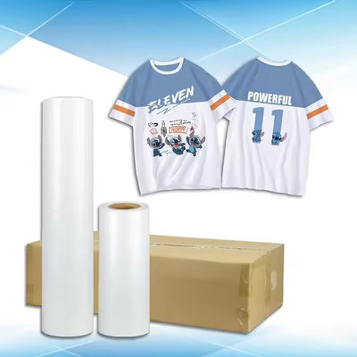 White Ink Printable DTF Transfer Film Roll Hot Peel High Stretchability for Print