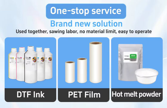 60cm Cold/Hot/Instant Tearing DTF Film with 130-150 Celsius Transfer Temperature