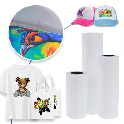 33CM x 100M DTF PET Roll 75 Micron White Heat Transfer Film for Custom Designs