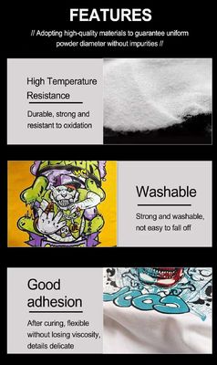 1kg TPU Adhesive Powder for DTF T-shirt Printing, Heat Press Ready