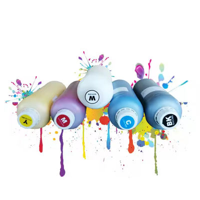 1000ML Dtf Printer No Blocking Nozzle Dtf Pigment Ink CMYK+W Environment Friendly
